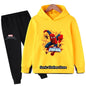Spiderman Boys Sweater Set Spring and Autumn New Pullovers Children's Boys Big Children's All-match Two-Piece Suit