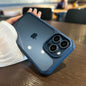 Luxury Transparent Shockproof Bumper Armor Case for iPhone 16 15 14 Plus 13 12 11 Pro Max Rugged Soft Frame Hard Back Cover
