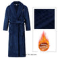Big Size 3Xl 4Xl Kimono Robe Gown Winter New Men's Homewear Coral Fleece Bathrobe Shower Peignoirs Loose Thicken Nightwear
