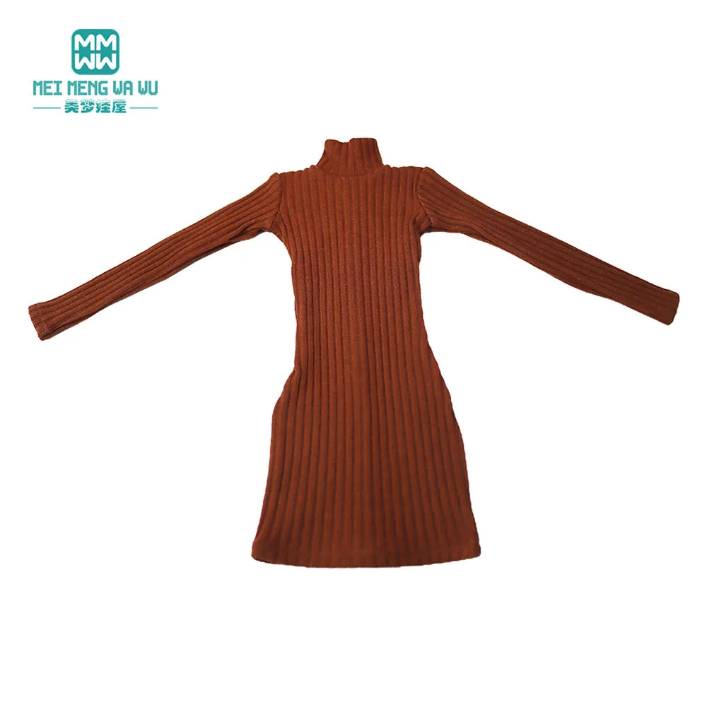BJD Doll Clothes 60cm 1/3 SD DD Ball joint doll accessories Stylish turtleneck sweater dress girl gift