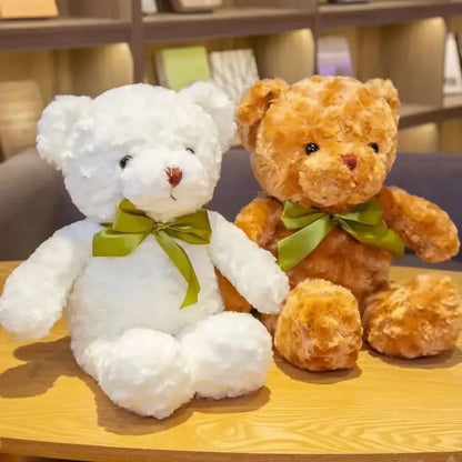 30CM Cute Classic Teddy Bear Plush Toy Soft Bow Bear Plush Pillow Doll Girl Valentine's Gift Wedding Accompanying Gift