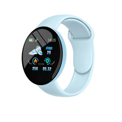 New D18 Smart Watch Heart Rate Monitor Men's Women's Smartwatch Round Fitness Digital Watches for Men Women Band Bracelet PK B41