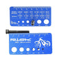 RISK MTB Road Bike Bicycle Bolt Screw Gauge Diameter Length Measure Tool Portable Screw Measuring Ruler Alloy Screw Length Meter