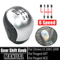 6 speed 5 Speed 2403X3 Gear Shift Only Knob For CITROEN C5 2001-2008 Shifter Handle car parts