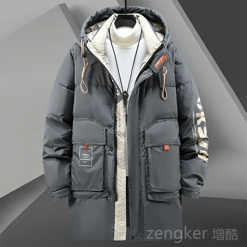 Big size men's Parkas clothing long loose casual trend man hooded plus size jacket winter jacket men 11XL 10XL coat men winter