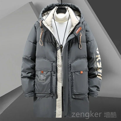 Big size men's Parkas clothing long loose casual trend man hooded plus size jacket winter jacket men 11XL 10XL coat men winter