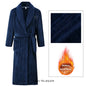 Big Size 3Xl 4Xl Kimono Robe Gown Winter New Men's Homewear Coral Fleece Bathrobe Shower Peignoirs Loose Thicken Nightwear