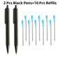Metal Ballpoint Pens Automatic Ballpoint Pen Refill Black Blue Ink For School Office Stationery Supplies Writing 0.7mm