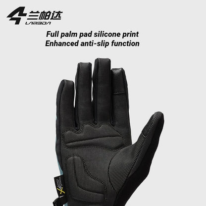 Lameda Men's Cycling Gloves Windproof Winter Gloves For Men Anti-slip Thermal Gloves Touch Screen Cycling Gloves