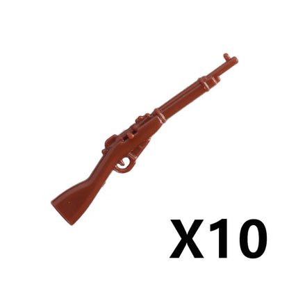 WW2 German Weapon Building Block 98K Two-color Gun US M1911 Soviet RPG Military Soldier Figure Accessories Rifle Pistol Toy C349