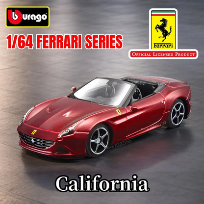 Bburago 1:64 Ferrari 488 Pista Replica Car Model Scale F40 F50 458 296 GTB Enzo Diecast Traffic Miniature Art Figure Kid Boy Toy