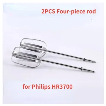 2pcs for Philips HR3700 Electric Whisk Stainless Steel Whisk Head Accessories