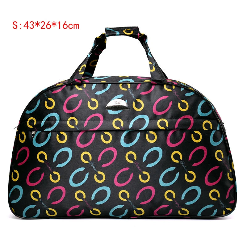 Large Capacity Handbag Travel Bag for Women Fashion Cartoon Luggage Bag Men Weekend Travel Bag Waterproof Shoulder Travel Duffle