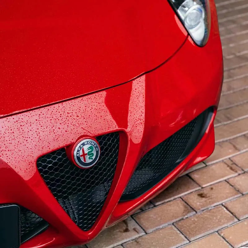 75mm Car Front Hood Rear Emblem Styling for Alfa Romeo Sportiva 156 Stelvio Giulia Giulietta Trunk Badge Sticker Logo Accessorie