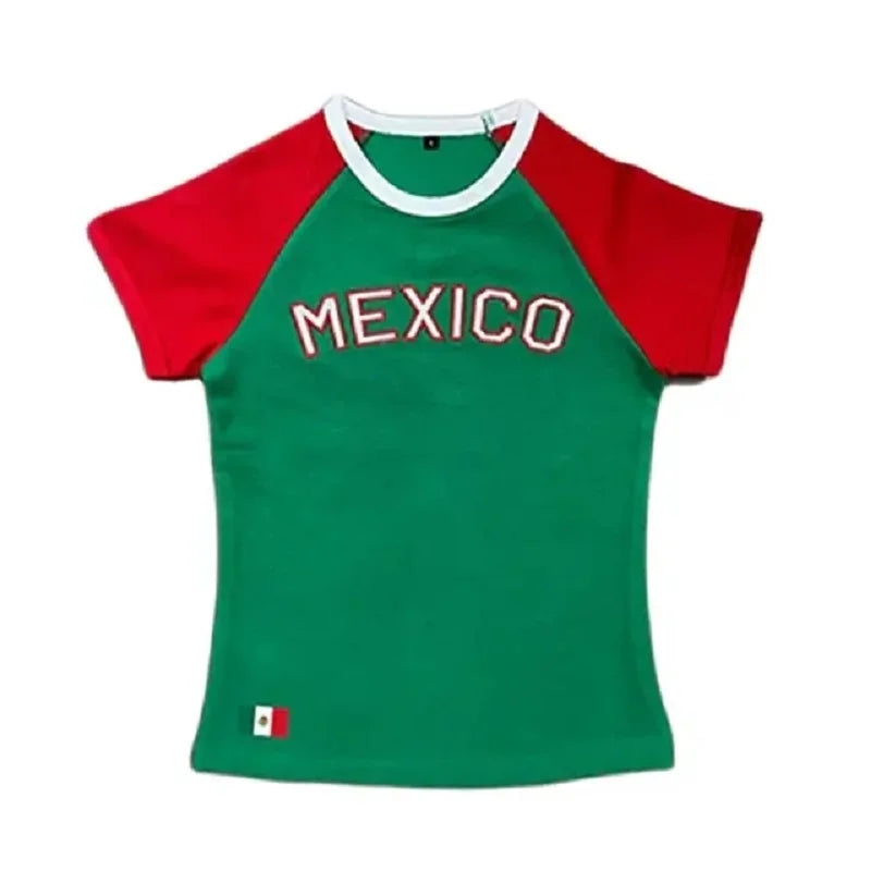 Summer Y2K Clothes T-shirt Women Letter Graphic Streetwear Crop Top Aesthetic Gothic Harajuku Tee Slim T Shirt Girl Vintage new