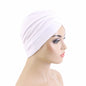 New Women Gold Silver Turban Hats Chemo Bandana Hijab Pleated Indian Cap Turbante Hat Ladies Hair Loss Headscarf Muslim Headwear