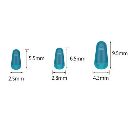 100Pcs/lot Rubber Space Beans Sea Carp Fly Fishing Blue Rubber Oval Stopper Fishing Float Fishing Bobber High Quality