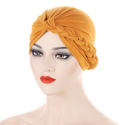New Women Gold Silver Turban Hats Chemo Bandana Hijab Pleated Indian Cap Turbante Hat Ladies Hair Loss Headscarf Muslim Headwear
