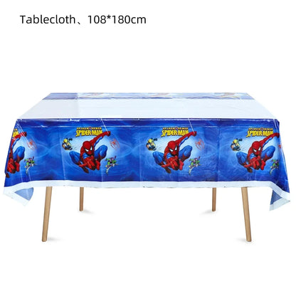 Tablecloth Decorations Spiderman Birthday Party Supplies Spiderman Theme Disposable Table Cover Kid Birthday Party Supplies Baby