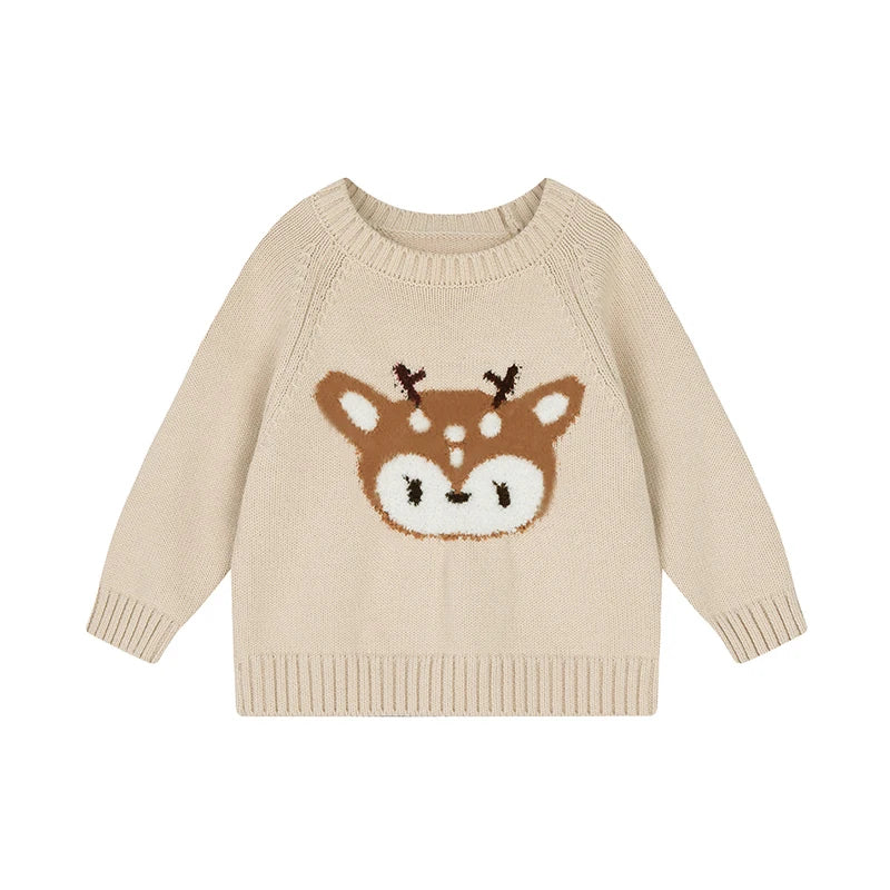 Baby Boys Girls Spring Fall Sweater Clothes Suits Infant Sweater Tops + Pants Newborn Toddler Warm Outwear Clothing
