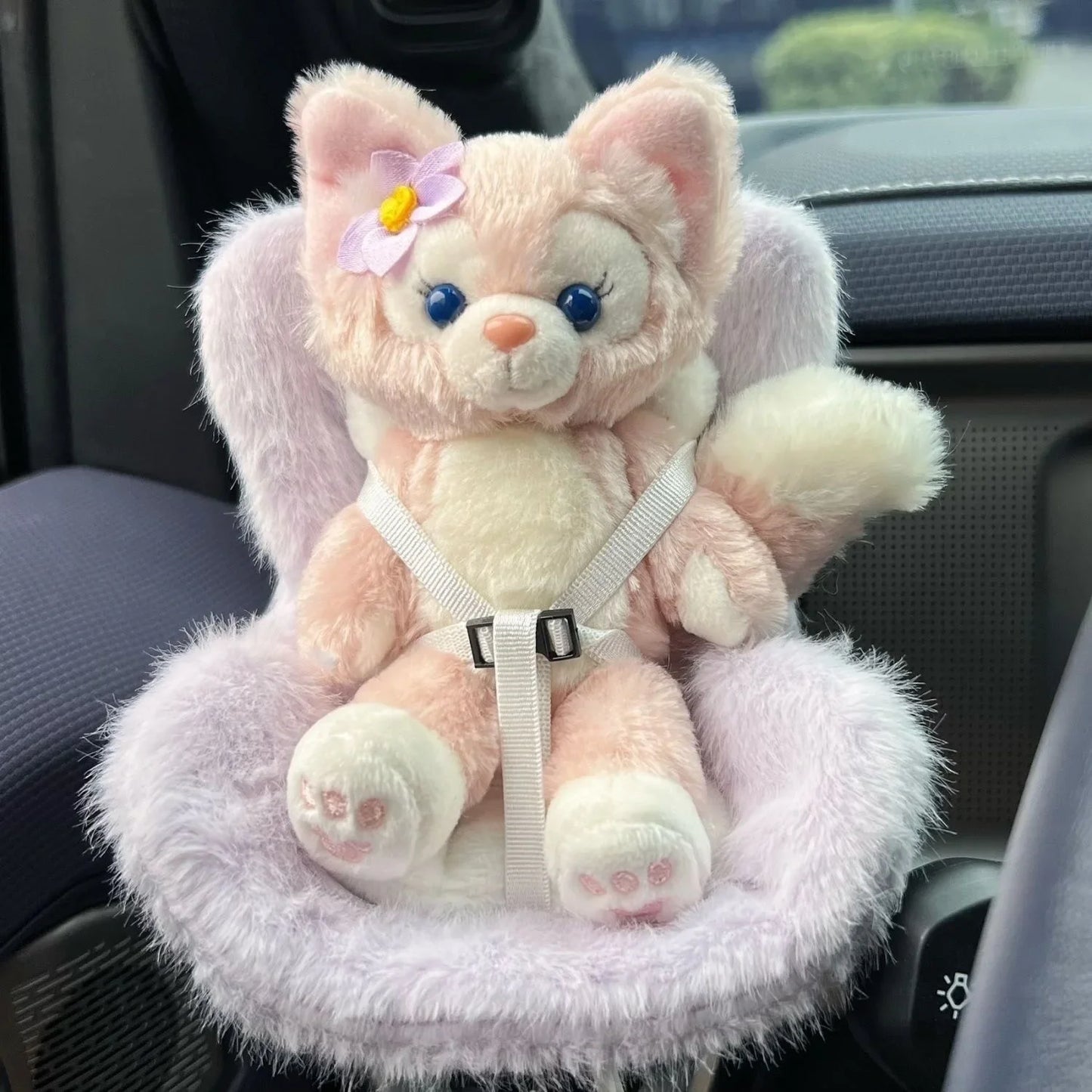 15-17cm Car Doll Seat  Labubu Doll Safety Seat Cute Doll Air Outlet Aromatherapy Decoration Car Interior Decoration