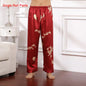 Male Satin Sleepwear Robe&Pants Dargon Pajamas Set Print Men Nightwear Kimono Bathrobe Gown Faux Silk Lounge Wear Home Clothes