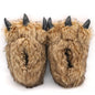 Winter Cartoon Monster Paw Cotton Shoes Home Plush Warm Boots for Men and Women Fashion Trend Tiger Leopard Shoes Flats Slippers