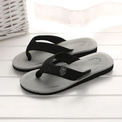 Flip-Flops For Men 2024 Summer Anti-Skid Breathable Home Outdoor Comfortable Slippers Daily Casual Men Flip-Flops Beach Slippers