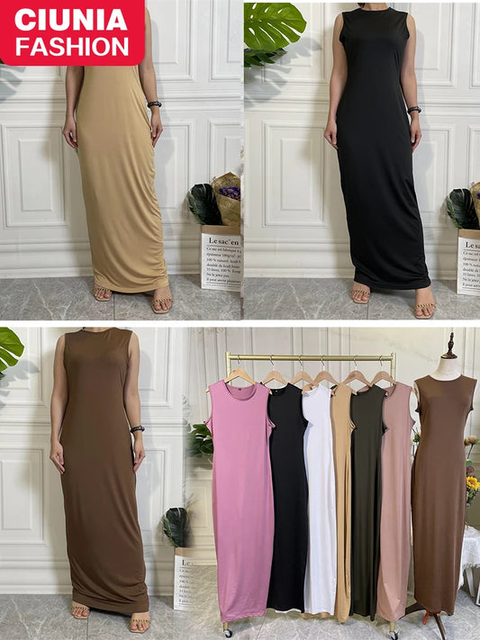 Muslim Woman Dress Abaya For Women Hijab Long Dresses Middle East Dubai Casual Kaftan Islam Clothing Products Without Turkey