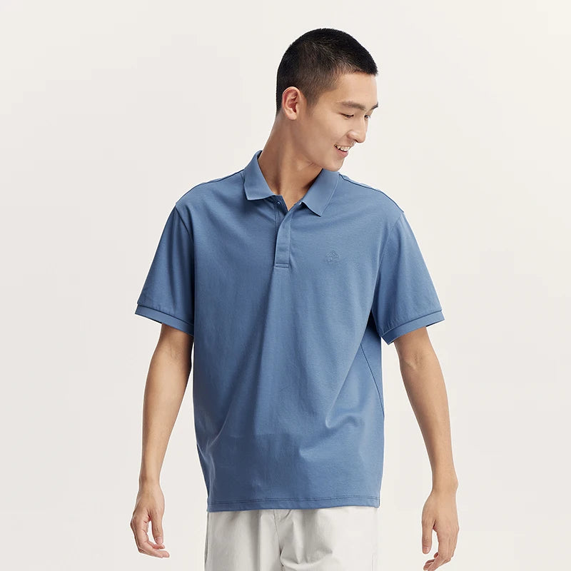 Semir Polo Shirt Men 2024 Summer New Simple Commute Style Soft Cotton Top With Half-Zip