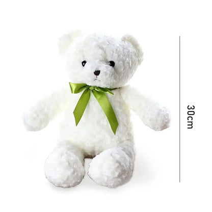 30CM Cute Classic Teddy Bear Plush Toy Soft Bow Bear Plush Pillow Doll Girl Valentine's Gift Wedding Accompanying Gift
