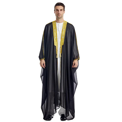 Ramadan Abayas For Prayer Clothes Men Kebaya Open Muslim Kimono Abaya Turkey Arabic Islam Djellaba Homme Robe Musulmane Hombre