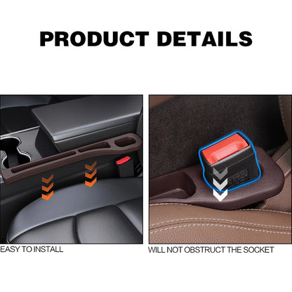 2PCS Car Seat Gap Filler Between Seats Crevice Interior Decoration Auto Accessories For Skoda Kodiaq GT Octavia Superb 3 2 Fabia