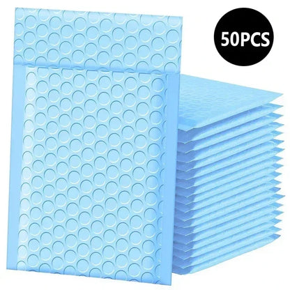 50pcs Delivery Package Packaging Pink Small Business Supplies Envelopes Shipping Packages Bubble Envelope Packing Bag Mailer
