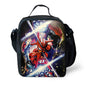Cartoon Man M-Marvels Iron 3 pcs set Child School Backpack with Lunch Bags ,Pencil Bags School Bags for Boys Girls Best Gift