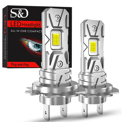 25000LM H7 LED Headlight Kit Mini Bulb 100W 3570 CSP for Car Headlamp Auto Fog Lamps Canbus H7 Led Turbo Automobile 6000K 12V