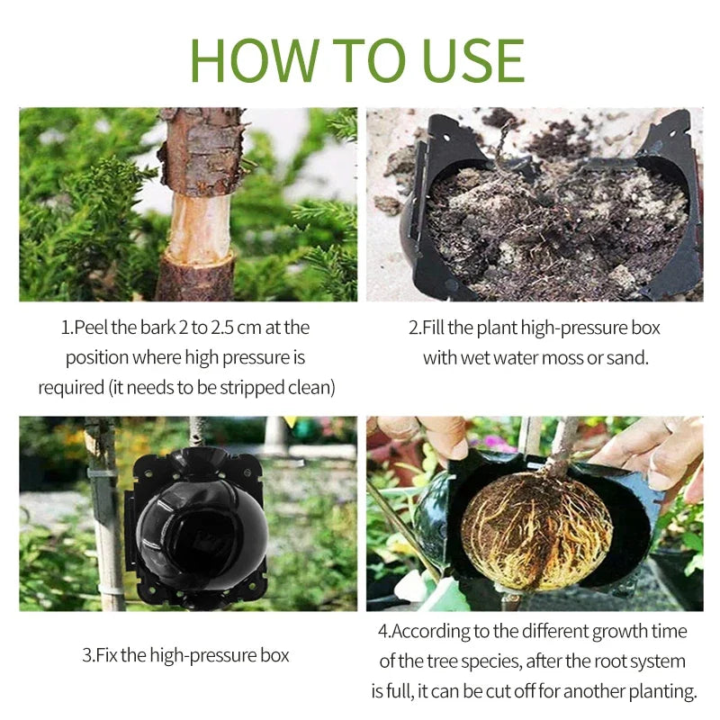 Plant Rooting Grow Ball Transplant Nursery Ball Sapling Propagation Grafting Breeding Reusable Case for Home Gardening Tools
