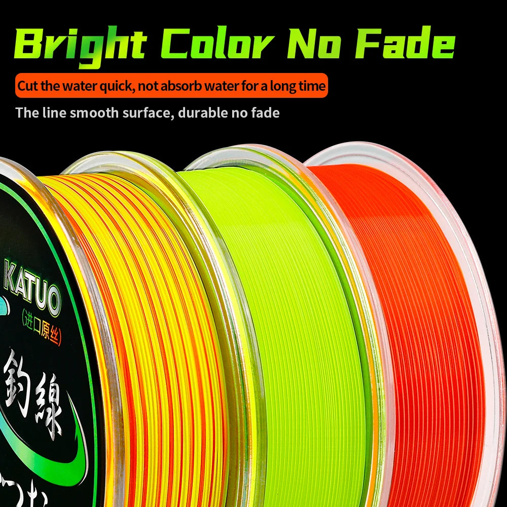 PROBEROS 150m Multicolor Fishing-line 5.73LB-43LB Super Strong Monofilament Nylon Wire Bionic Invisible Spot Camouflage Rope