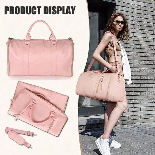 Travel Duffel Bag, Sports Handbag Gym Bag, Shoulder Weekend Overnight Bag For Women
