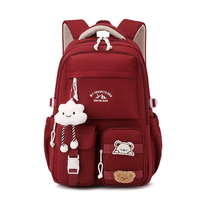 Korean Style Daily Backpack For Women Packsack Waterproof nylon Fabric Travel Backpacks Girls School Bag Teenagers Casual Bags