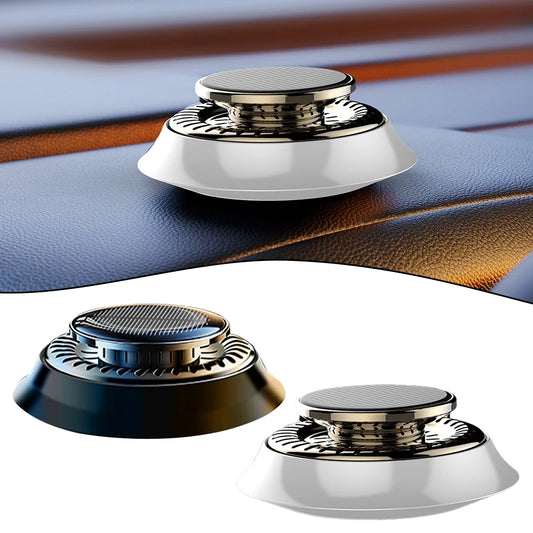 1pc Car Air Solar Creative Rotation Perfume Diffuser Small Lasting Fragrance Air Cleaning Car Interior Accessories