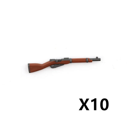 WW2 German Weapon Building Block 98K Two-color Gun US M1911 Soviet RPG Military Soldier Figure Accessories Rifle Pistol Toy C349