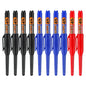 10PCS 45mm Tip Waterproof Long Head Marker Pen Quick-Dry Ink for Woodworking Construction, Deep Hole Non-Toxic Black Red Blue