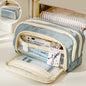Pencil Case Large Capacity Pencil Pouch Handheld Pen Bag Cosmetic Portable Gift for Office School Teen Girl Boy Men Women Adult