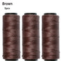 3/5 Rolls Sewing Threads Using for Hand Sewing Hair Extensions Making Wigs DIY (Black, Brown, Dark Brown, Beige, Khaki)