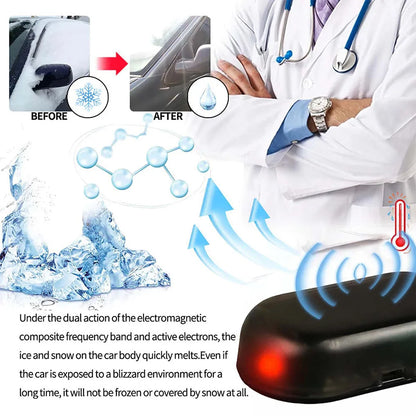1/3pcs Electromagnetic Snow Removal,Electromagnetic Molecular Interference Car Snow Remover,Anti-Freeze Car Snow Removal Device