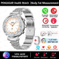 2024 New Women Medical Grade Smart Watch Blood Glucose Uric Acid Blood Lipid Menstrual Health Tester BT Talking smartwatch Women