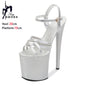 Sandals Women Wedding Shoes 2024 Summer Sexy High Heel 17/20CM Buckle Strap Nightclub Party Shoes Female Sandals Pole Dance Shoe