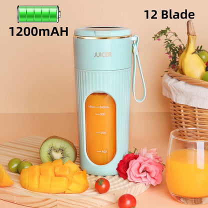 Juicer Cup Wireless Charging Small Portable High Quality Macaron Color Juice Cup Home Multi-functional Automatic Fruit Blender
