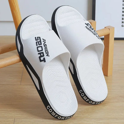 Summer Fashion Bathroom Non-slip Indoor and Family Sandals Men's and Women's Shoes Couple Slippers